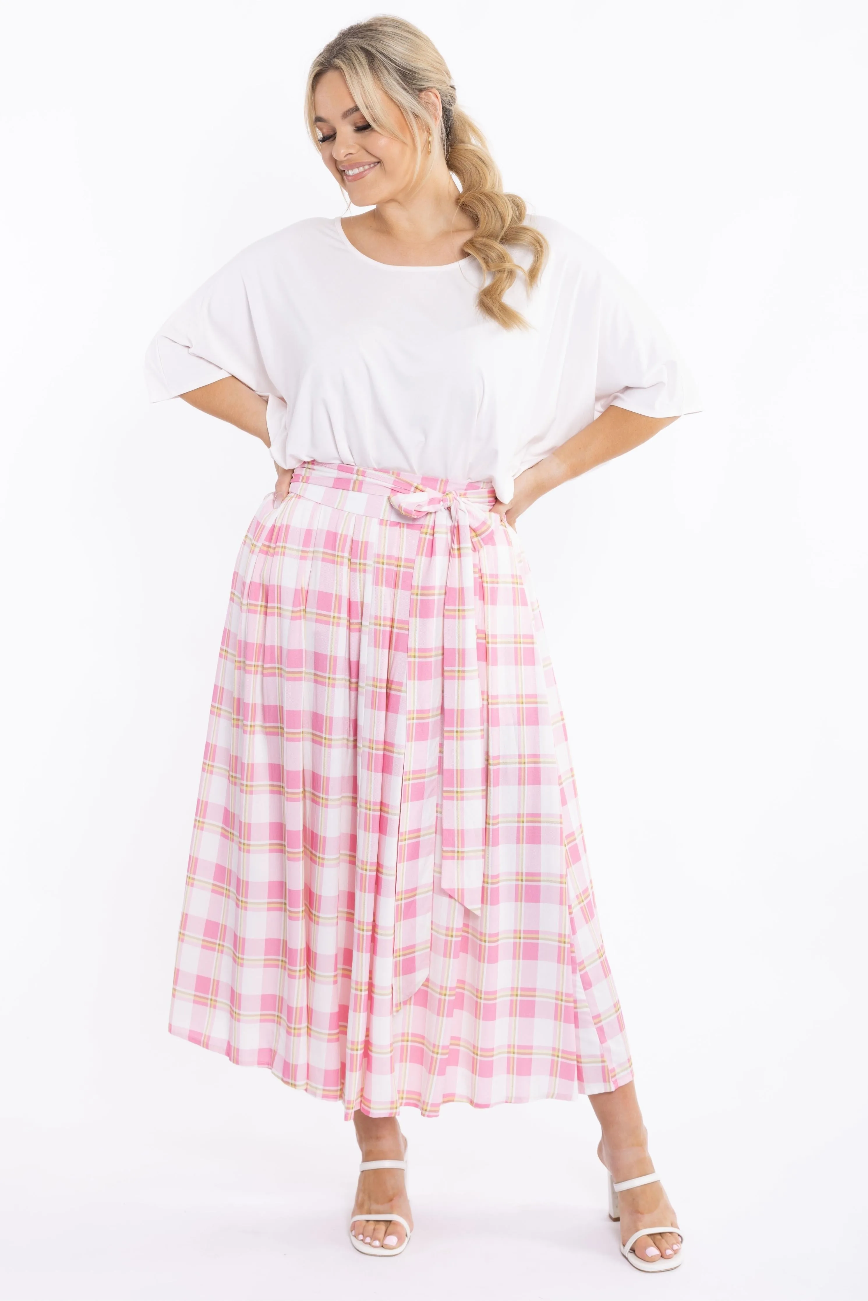 Twirl Tie Skirt | Vintage Check | FINAL SALE