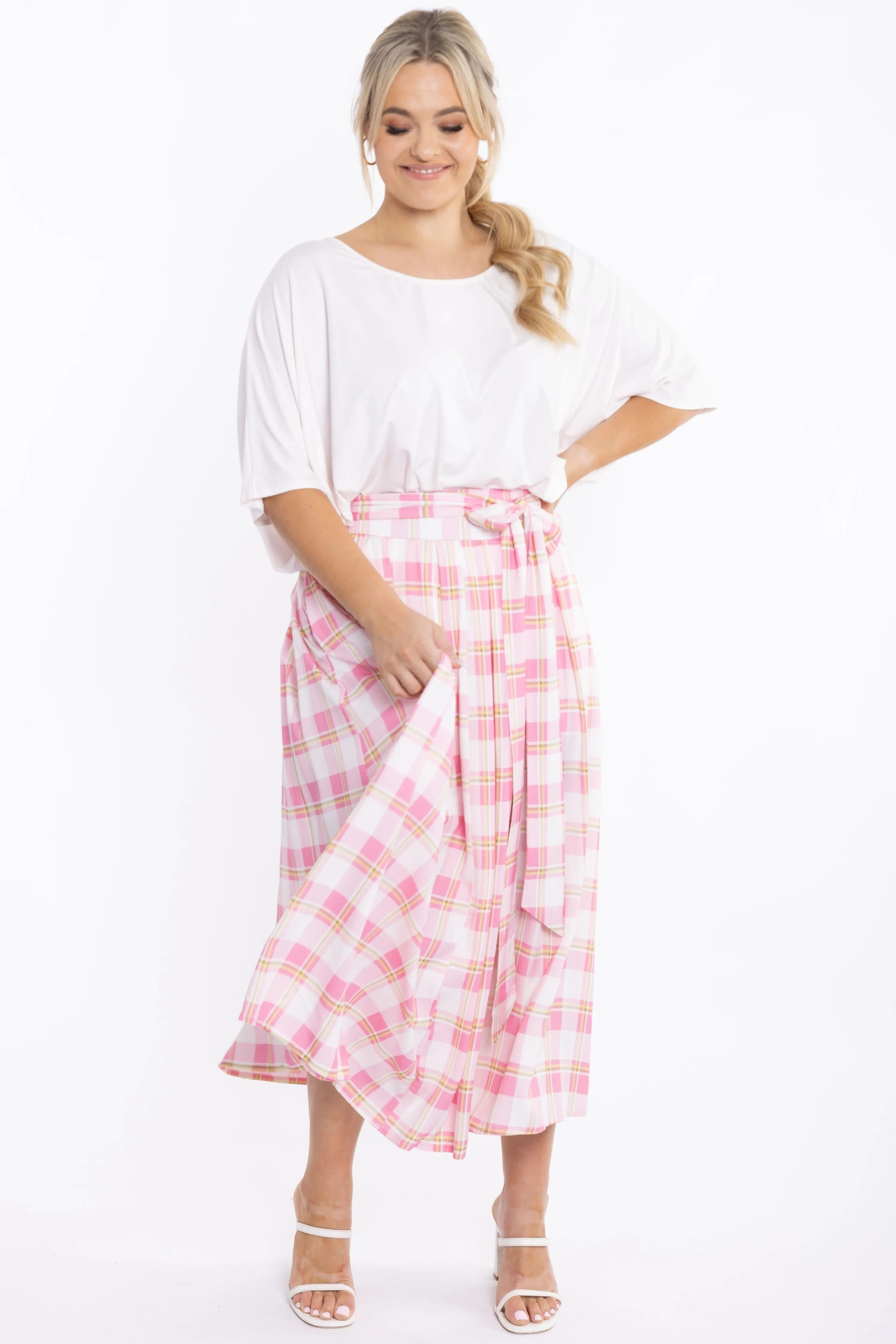 Twirl Tie Skirt | Vintage Check | FINAL SALE